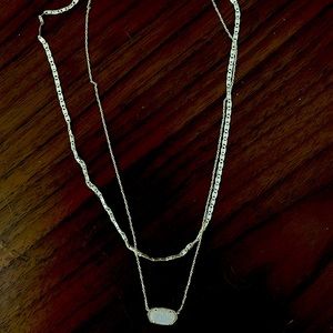 Kendra Scott Elisa Silver Pendant Necklace